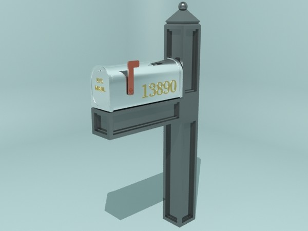 3d max mailbox mail box - Mailbox II by christiano247